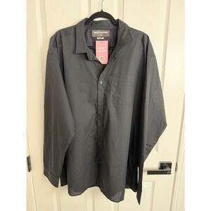 Missy Empire Tara Black Oversized Shirt Dress Button Down Size 12 NEW